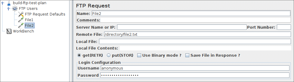 
Abbildung 7.6.  FTP-Anforderung für Datei2