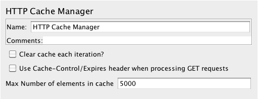 Screenshot für das Control-Panel des HTTP-Cache-Managers