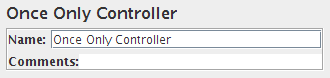 Screenshot für das Control-Panel des Once Only Controllers